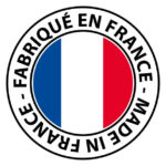 Fabriqué en France. Made in France. Vector button icon illustration.